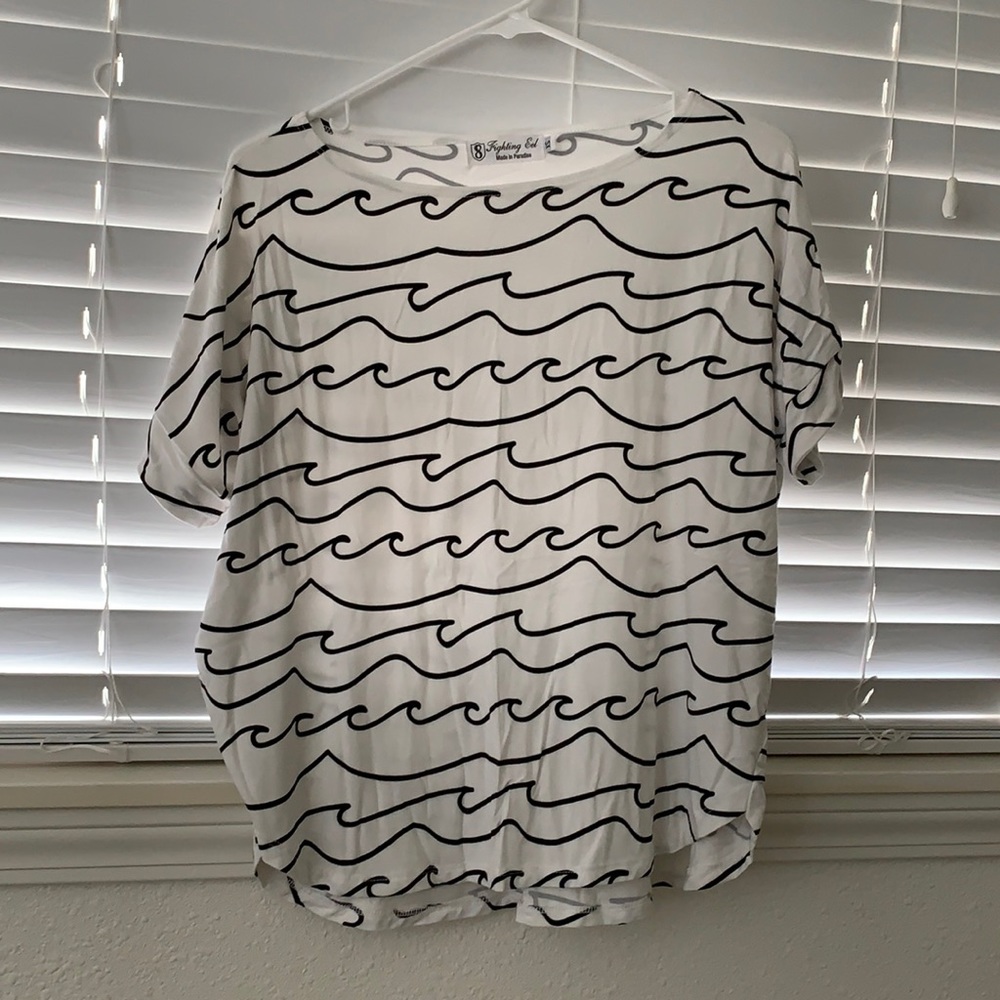 Top Momi Wave Print XS